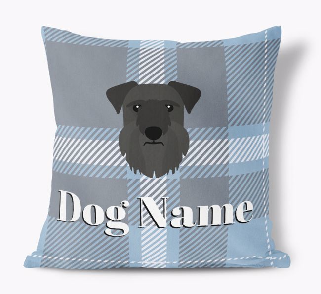 Tartan Pattern: Personalised {breedFullName} Soft Touch Cushion